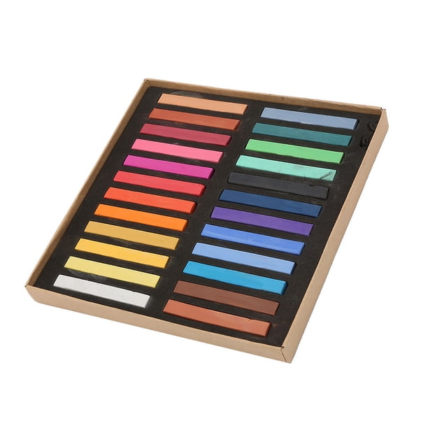 Crayones Fluorescentes 24/12/36/48 PCS Pastel De Tiza Establecido Para Pintura Pastel Graffiti Bocete De Cabello Desechable Con Textura Suave Tóner Fino Alto Rindefe De Luz