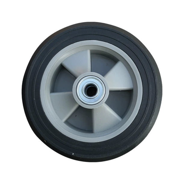 Nuevo tipo de rueda sólida de Goma anti - pinchazos de 8 pulgadas rueda de polvo de Goma industrial silenciosa rueda de herramientas de empuje manual rueda de trolley