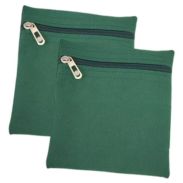 2 bolsillos con cremallera para coser, bolsillos interiores para ropa, fácil instalación, interiores para abrigos, billetera pequeña para sudaderas y Verde
