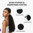 thumbnail image 6 of Ebo Instant Pony Synthetic Heat Resistant Draw String Ponytail Show Stopper XL Bohemian Curl 18" ( P4/30 Med Brown Auburn ), 6 of 6
