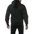 thumbnail image 4 of Pro Club Men's Heavyweight Full Zip Fleece Hoodie, Black, 2X-Large, 4 of 4