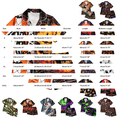 thumbnail image 3 of Halloween Pajamas Halloween Print Waist Button Short Sleeve Pajamas for Women Set, 3 of 4