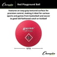 thumbnail image 5 of Champion Sports Playground Ball (Red, 13-Inch), 5 of 5