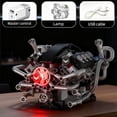 thumbnail image 6 of V8 Engine Model Kits That Runs - 770+Pcs, Build Your Own MOC Mini V8 Building Engine,Compatible with Lego Car Set,STEM Toy with APP Control & Motor,Mechanical Engineering Set for Adults, 6 of 9