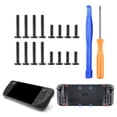 thumbnail image 2 of Game Console Back Cover Shell Metal Long Short Screws Kit Replacement for SteamDeck Gamepad Rear Case Housing Screw Set, 2 of 8