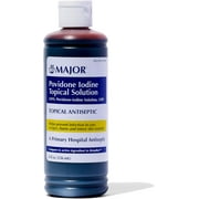 Major 10% Povidone-Iodine Liquid Topical Solution 8 Fl. Oz.