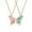 A, variant on yinguo butterfly necklace pendant two pack friendship necklace simple colorful butterfly pendant great gift for valentine's day thanksgiving