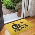 thumbnail image 2 of Happy Halloween Non Slip Washable Door Mat Horror Pumpkin Ghost Welcome Mat Funny for Entry Floor Mat Set Living Room Bedroom Bathroom Crystal Velvet 30x17 Inches, 2 of 7