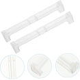 thumbnail image 4 of 2Pcs Transparent Plastic Valance Corner Bracket for 3.5 Inch Vertical Blinds, Hidden Curtain Connector, Lightweight and Easy to Install Blind Accessories, 4 of 8