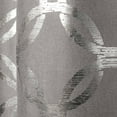 thumbnail image 2 of Exclusive Home Curtains Modo Metallic Geometric Grommet Top Curtain Panel Pair, 54x84, Black Pearl, 2 of 4