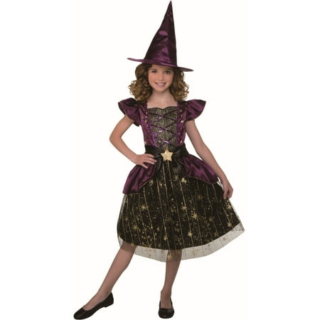 Starry Night Halloween Witch Dress Girl's Costume