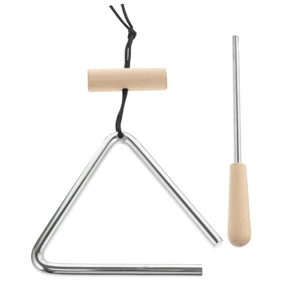 1 Set of Interesting Hand Percussion Triangles Musical Triangle Instrument for Music Learning