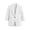 White, variant on Achuyrbd Women's Linen Blend Casual Blazer, Regular Fit Lightweight 3/4 Sleeve Single Button Work Suit Jackets, for Spring Summer, S-2XL