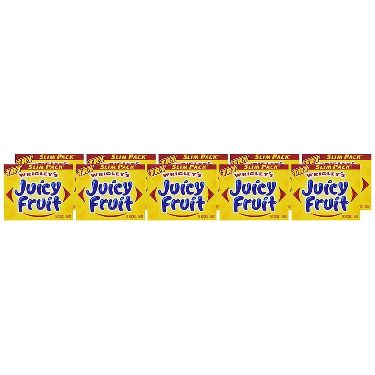 yumページです Juicy Fruit Bubble Gum, Original Flavor, 10 ct Box, 15 pc