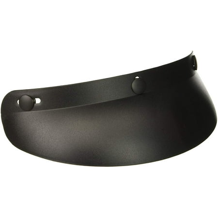 (01-006 3-Snap Visor, Flat Black, Use with Open Face or Half Helmet By Echo
