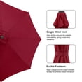 thumbnail image 6 of COBANA 9ft Patio Umbrella with Base Included, Outdoor Market Table Umbrella with Crank Tilt and Umbrella Stand Weights, Dark Red, 6 of 7