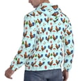 thumbnail image 6 of Goofa Roosters And Plants for Men's Hooded Sweatshirt - Lightweight Pullover Hoodie with Kangaroo Pocket, Perfect for Everyday Wear-Small, 6 of 7