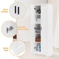 thumbnail image 5 of WGYPRIME Storage Cabinet with Two Doors, Freestanding Bathroom Floor Cabinet, Bathroom Storage Cabinet with Adjustable Shelf for Bathroom, Office, 5 of 13