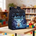 thumbnail image 5 of HUIACONG 13.5 Inch Kids School Backpack Cute Axolotl Boba Pattern Adjustable Cushioned Shoulder Straps Water Resistant Multi-Pocket Lightweight Large Capacity Bookbag for Preschool Elementary, 5 of 7