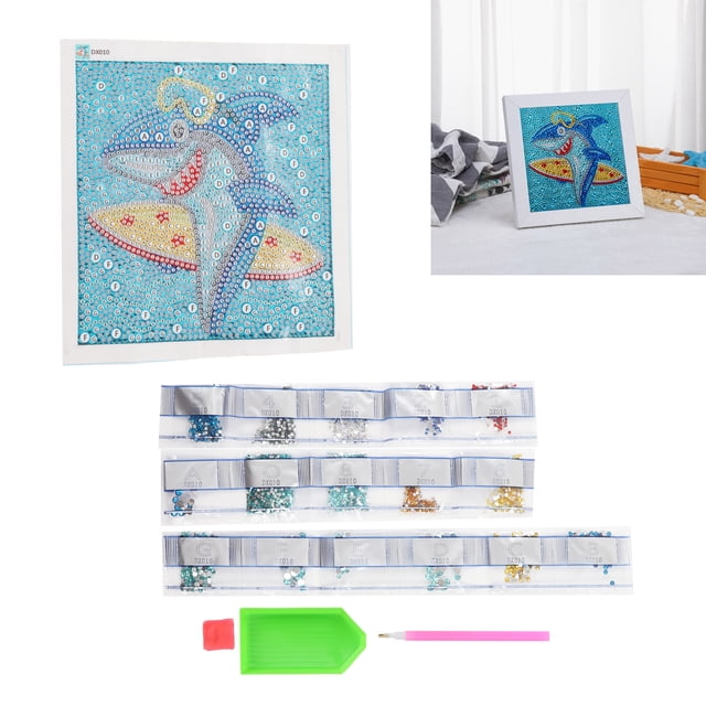 5d Painting Kits Rhinestone Painting Adults' Paint-By-Number Kits For 8 Years Old+ Kids For Home Decoration
