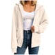thumbnail image 2 of Neewe Hoodies Shirts for Women Early Fall Long Sleeve Tops Plain Outfits Tops Fashion Full Zip Tees 2025, 2 of 7