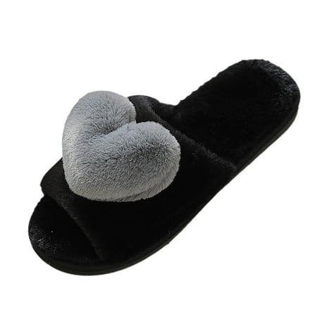 

knqrhpse slippers for women New Foreign Trade Woolen Plush Warm Love For Autumn And Winter womens slippers house slippers for women