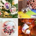 thumbnail image 5 of Guanhe 5Pcs 80mm/3.2'' Ornament Balls Christmas Decoration Balls, Clear Plastic Fillable Ornaments Ball, DIY Clear Plastic Balls for Christmas, New Years Present, Wedding Home Decor, 5 of 9