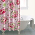 thumbnail image 4 of Strawberry Princess Pattern Shower Curtain 36"x72" ,Bathroom Decorative Shower Curtains Set with 12 Hooks,Modern Waterproof Washable Shower Curtain, 4 of 6