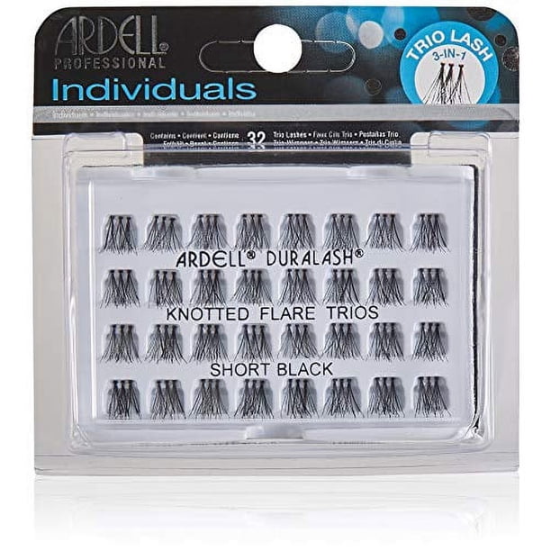 Pestañas Postizas Ardell Professional Individuales Tríos Negras Cortas