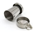 thumbnail image 5 of Taza plegable de acero inoxidable de 2 piezas,Taza retráctil de acero inoxidable,Llavero Taza plegable de copa de vino,para viajes al aire libre Suministros de camping Sailing Electrónica, 5 of 5