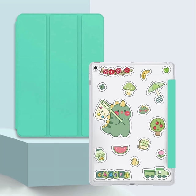 Tablet Cover For iPad Mini 2 3 4 5 6 Leather Smart Folio Case For ipad mini4 A1538 mini5 A2124 mini6 A2568 Protective Cases capa Mint(A5 Sticker) iPad Mini 6 2021