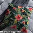 thumbnail image 2 of Homewish Rustic Flower Floral Fabric by the Yard 2 Yard,Monstera Plam Room Decor Fabric by the Yard,Green Red Fabric for Sewing For Kids,Luxury Bedroom Decor, 2 of 6