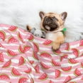 thumbnail image 3 of Yiaed Sweet Watermelon Print Dog Blankets-Cat Blanket Washable for Couch Protection,Puppy Blanket, Soft Plush Reversible Throw Furniture Protector-Medium, 3 of 8