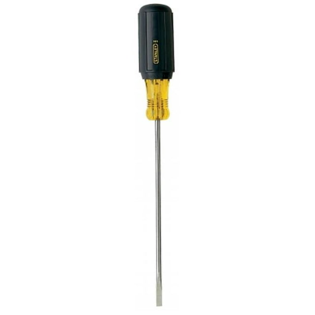 Stanley 66-098 3/16 Inch X 8 Inch Vinyl Grip Light Blade/Cabinet Tip Screwdriver