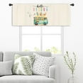 thumbnail image 4 of Ice Cream Hello Summer Kitchen Curtain Valance 54W x 18H Rod Pocket Truck Colorful Cool Seasonal Window Treatment for Living Room Bedroom Bathroom Laundry, 4 of 6