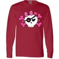 thumbnail image 3 of Inktastic Girl Pirate Skull Valentine Long Sleeve T-Shirt, 3 of 5