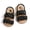 Black, variant on Michellecmm Infant Baby Girls Sandals Cute Anti-Slip Soft Sole Princess Shoes Beach Slipper Toddler First Walkers Shoes