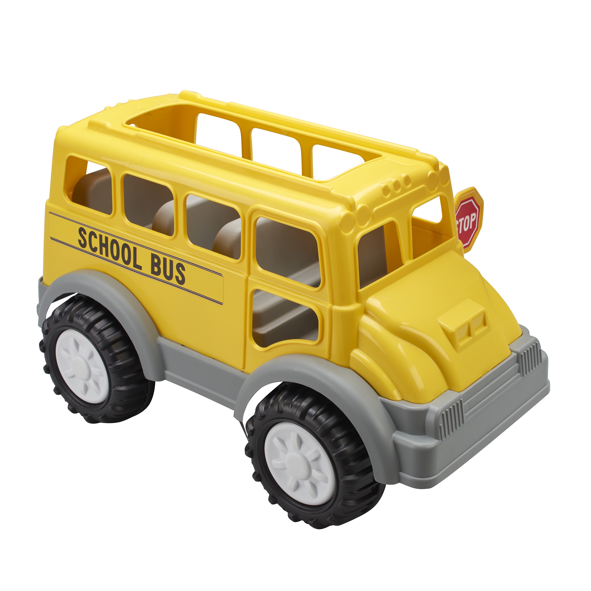 American Plastic Toys Gigantic School Bus for Indoors or Outdoors, Ages 2+
