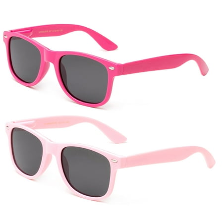 Newbee Fashion - 2 Pairs Little Girls Polarized Sunglasses for Girls (2 ...
