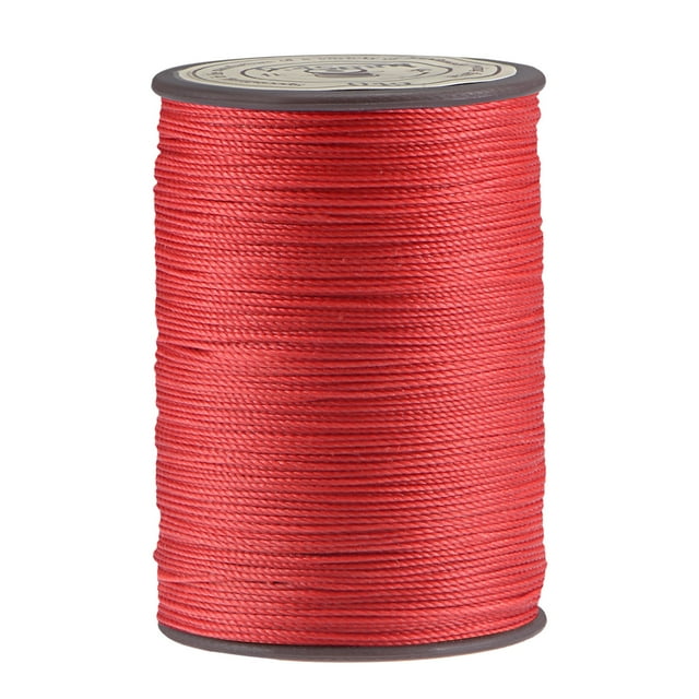 Unique Bargains Fil Ciré en Polyester Rouge, 137 Verges
