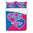thumbnail image 2 of Valentine's Day Bedding Set Rose Heart Printed Duvet Cover Pillowcase Adult Festival Romantic Bed Gift, 2 of 7