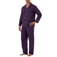 thumbnail image 2 of HAJWOH Men's Comfortable Long Sleeve Button Pajama Set Soft Comfy Sleepwear Sleep Bottom, 2 of 5