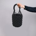 thumbnail image 4 of Wiywef Woven Women Handbag Female Straw Mesh Bag Summer Beach Bags Handmade Bucket Net Bag Rattan Knitte -handle Tote, 4 of 7