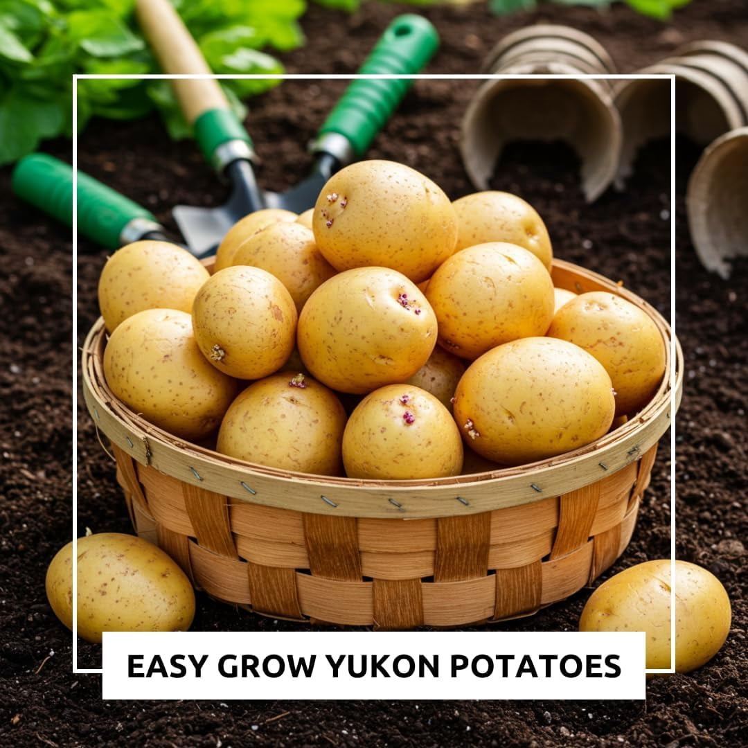 Russet Seed Potatos for Planting - Easy to Grow (5 Pounds)