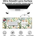 thumbnail image 2 of Desk Pad Protector,Mouse Pad with Non-Slip Rubber Base,Textured & Waterproof Mousepad with Stitched Edges,Large Desk mats for Computers,Laptop,Gaming,Office & Home,31.5 x 11.8 in,Pretty Flowers, 2 of 6