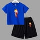 thumbnail image 4 of Juego de verano para niños, lucha, anime, cosplay, traje para niños y adolescentes, ropa de calle, camiseta de manga corta y pantalones cortos, conjunto deportivo de 2 piezas, trajes sueltos, 4 of 5