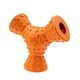 thumbnail image 2 of Juguete masticable de 3 agujeros para perros, dispensador de comida, limpieza dental, de goma natural, ideal para masticar (color aleatorio), 2 of 8