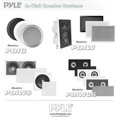 thumbnail image 5 of Pyle Two Way Stereo Sound Speaker - Dual Professional Audio Speakers System - In Wall / In Ceiling White Mount Flush, 6.5" Midbass, 1/2 Inch Polymer Tweeter - Indoor Home Theater - PDIW65 (Pair), 5 of 5