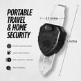 thumbnail image 2 of Blocklock Portable Door Lock, Hotel Door Locks for Travelers Security, Tough, Durable, Apartment Door Security, Home Security, Travel Essentials, Easy to Use, 2 of 3
