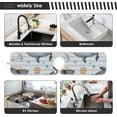 thumbnail image 6 of Coolnut Underwater World Shark 2PCS Faucet Absorbent Mat Kitchen Faucet Sink Splash Guard Microfiber Cloth Faucet Splash Catcher Water Absorbent Mat, Faucet Mat for Kitchen Sink 14x5in, 6 of 7